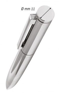 Flacher Stift aus glänzendem Chrom, Produktbild (4)