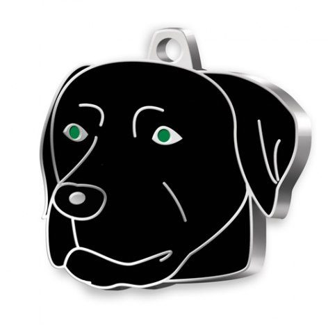 Hunde-Namensschild Labrador schwarz, Produktbild (1)