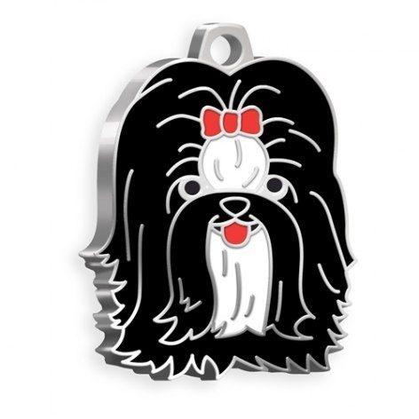 Hunde-Namensschild Shih Tzu schwarz, Produktbild (1)