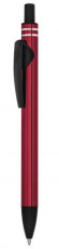 Roter Aluminium-Stiftclip schwarz