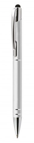 Kugelschreiber aus Aluminium, mattsilber/Touch, Produktbild (1)