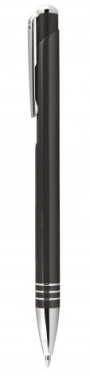 Kugelschreiber aus Aluminium, schwarz, Produktbild (2)