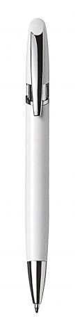 Kugelschreiber aus Aluminium, weiß, Produktbild