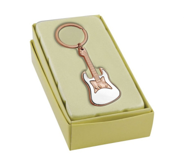 Schlüsselanhänger in Roségoldener E-Gitarre, Produktbild (2)