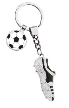 Schlüsselanhänger Fußballschuh schwarz-weiß, Produktbild (4)