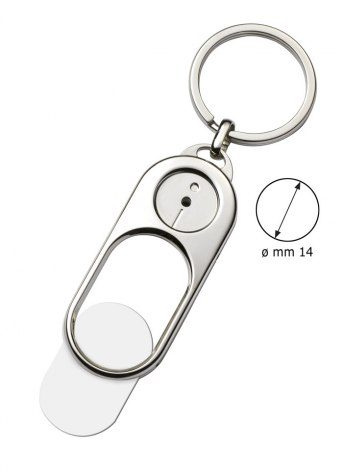 Schlüsselanhänger mit 14 mm Aussparung, Produktbild (1)