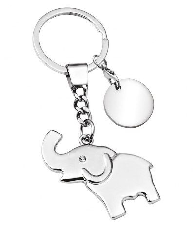 Schlüsselanhänger Elefant mit Anhänger, Produktbild (1)