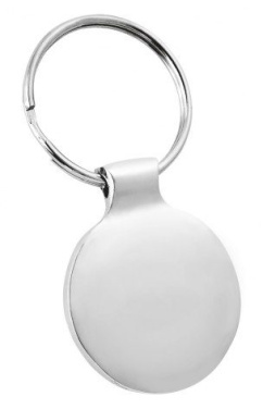 Schlüsselanhänger rund / glänzende Platte d=27, Produktbild (2)