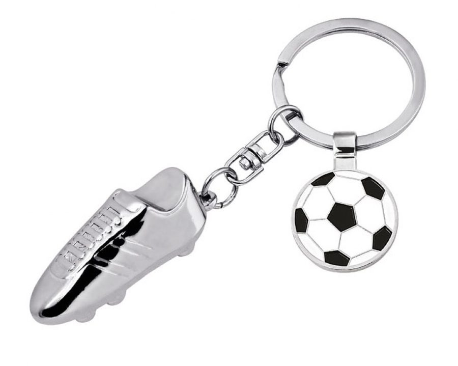 Schlüsselanhänger in Form eines glänzenden Fußballschuhs, Produktbild (1)