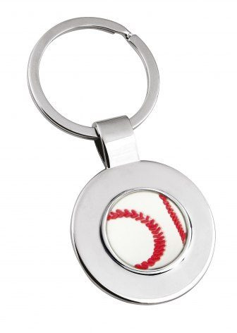 Schlüsselanhänger – Baseball – Rückseite glatt, Produktbild (1)