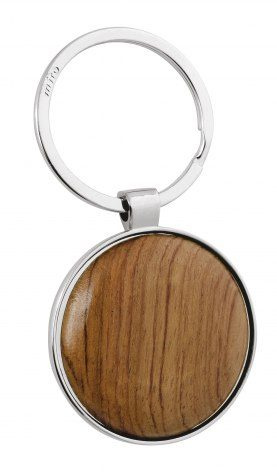 Runder Schlüsselanhänger aus Holz, Produktbild (1)