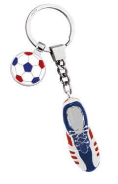 Schlüsselanhänger Fußball blau weiß rot Token, Produktbild (2)