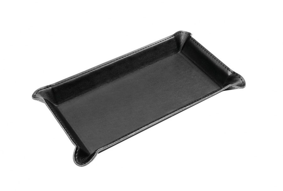 Schwarze PU-Ablageschale 22 × 11,5 cm, Produktbild (1)