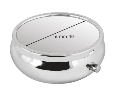 Runde Pillendose mit 3 Fächern, Durchmesser 50 mm, Produktbild (4)