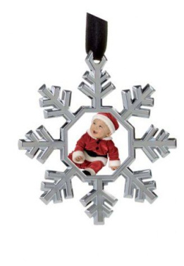 Mini-Fotorahmen Schneeflocke – 85 × 95 mm, Produktbild (2)