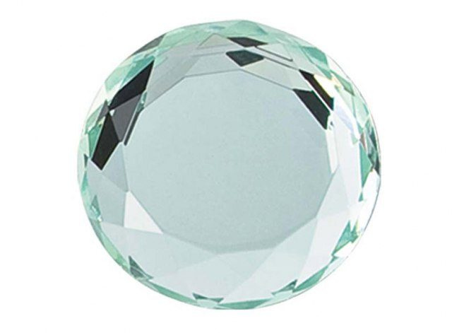 Kristallglas transparent einsetzen - d=30 mm, Produktbild