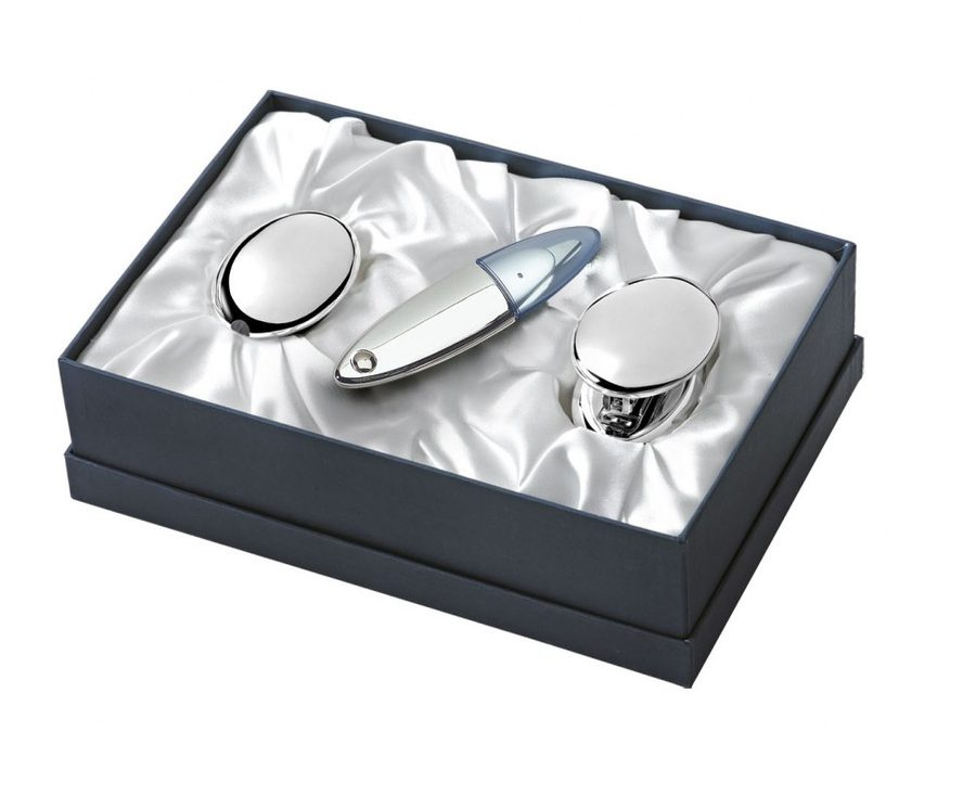 Set (3-teilig) Anspitzer-Schere-Hefter, Produktbild