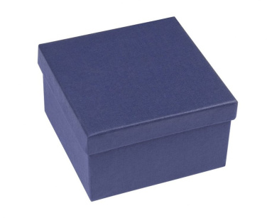 Blauer Kartonboden und -deckel 100 × 100 × 60 mm, Produktbild (3)