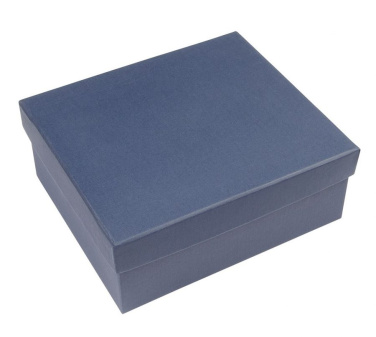Blaue Schachtel, satinblau, 150 × 130 × 60 mm, Produktbild (3)