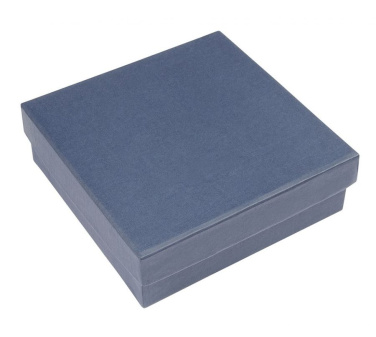 Blaue Schachtel, satinblau, 180 × 180 × 90 mm, Produktbild (3)