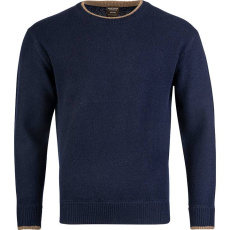 Ashcombe Rundstrickpullover aus 100 % Lammwolle, Marineblau