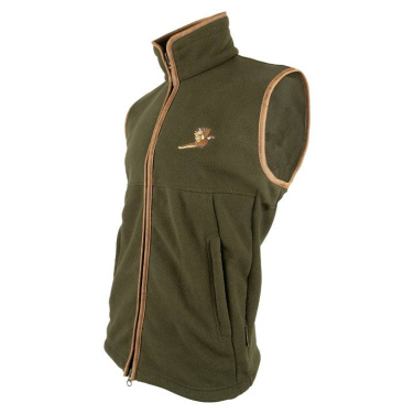 Countryman Fleece-Weste, ärmellos, Farbe: Fasan, Dunkeloliv – Jack Pyke (3)