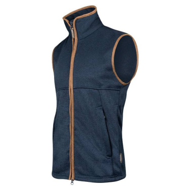 Ärmellose Weste aus Melange-Fleece, Marineblau mit Fleck – Jack Pyke (2)