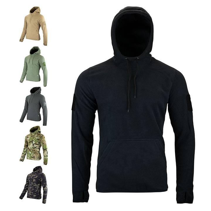 Fleece-Hoodie Schwarz – Viper (1)