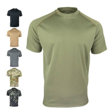 Grünes Mesh-Tech-T-Shirt