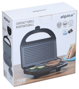 ALPINA Sandwichmaker 750W Kontaktgrill – ALPINA (4)
