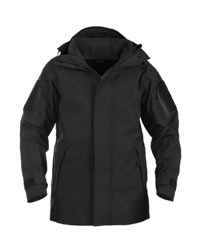 Jacke Nässeschutz Mit Fleecejacke generation Ii Schwarz – Mil-Tec (1)