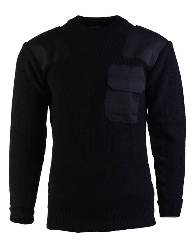 BW Pullover 80/WOLLE 20/POLYACRYL Schwarz – Mil-Tec (1)