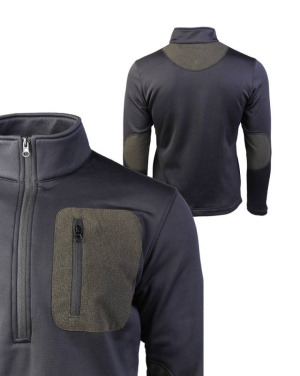Thermo-fleece Zip-pullover Schwarz – Mil-Tec (2)