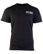 T-shirt Schwarz Mit Doppeldruck ′security′