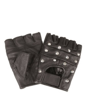 Biker Fingerlinge Leder Mit Nieten