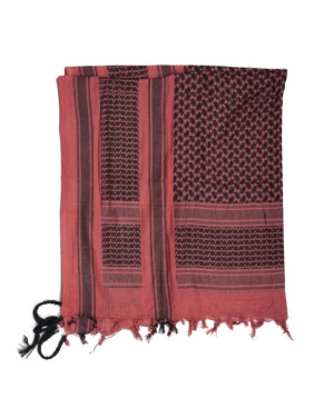 Halstuch ′shemagh′ 110 × 110CM Rot/schwarz – Mil-Tec (2)