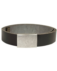 BW Hosengürtel Leder Schwarz