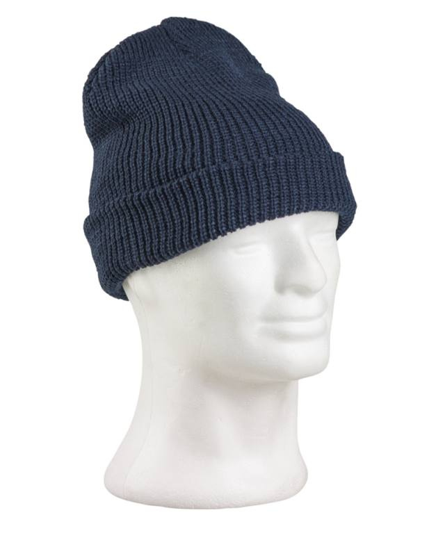 Rollstrickmütze Polyacryl Dunkelblau – Mil-Tec