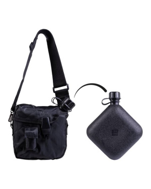 US Feldflasche 2QT Mit Hülle U.gurt Schwarz – Mil-Tec (2)