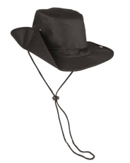 Buschhut Mit Druckknopf Schwarz