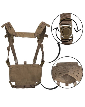 Leichtes taktisches Chest Rig, Dark Coyote - Mil-Tec (2)