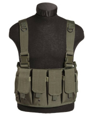Taktisches Chest Rig mit Magazintaschen, olivgrün