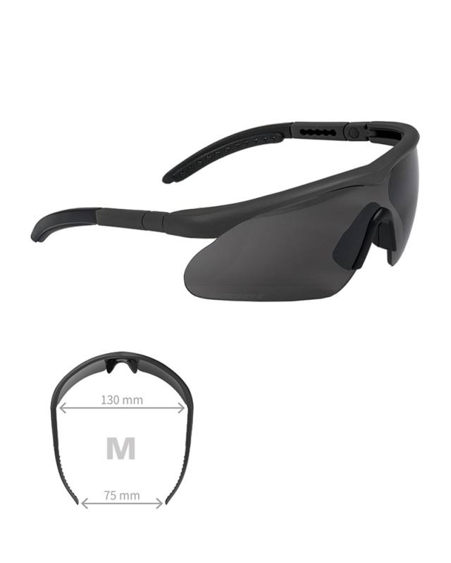 Schutzbrille Swiss Eye® Raptor Schwarz (m) – Mil-Tec (1)