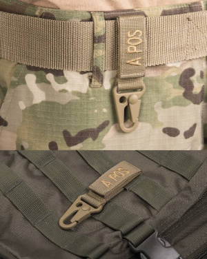 Taktischer keyholder Blood A Positiv 5 Stück pro Packung, Coyote – Mil-Tec (2)