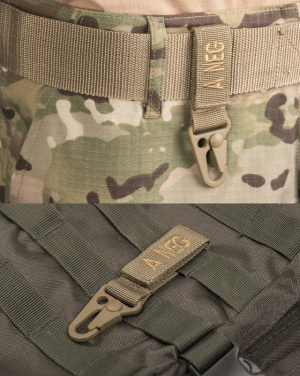 Taktischer keyholder Blood A Negativ 5 Stück pro Packung, Coyote – Mil-Tec (2)