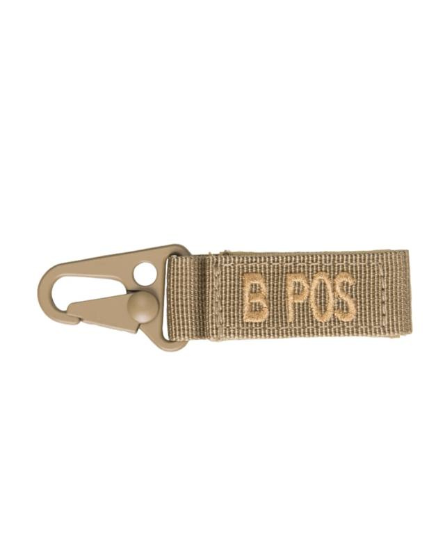 Taktischer keyholder Blood B Positiv 5 Stück pro Packung, Coyote – Mil-Tec (1)