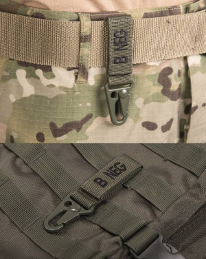 Taktischer keyholder Blood B Negativ 5 Stück pro Packung Olivgrün – Mil-Tec (2)