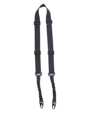 Tactical Tragegurt Mit Bungee 2-POINT Schwarz