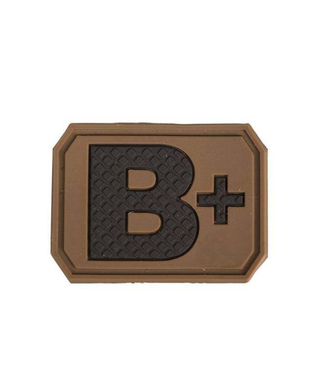 Patch 3D Blood B Positiv, Dark Coyote – Mil-Tec