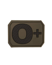 Patch 3D Blood 0 Positiv Olivgrün